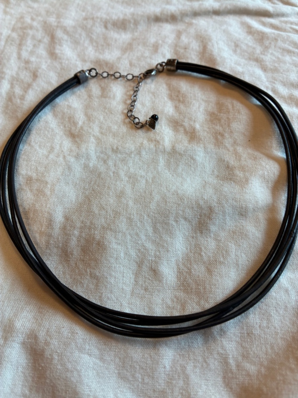 Silpada Black Multi-Strand Leather Necklace